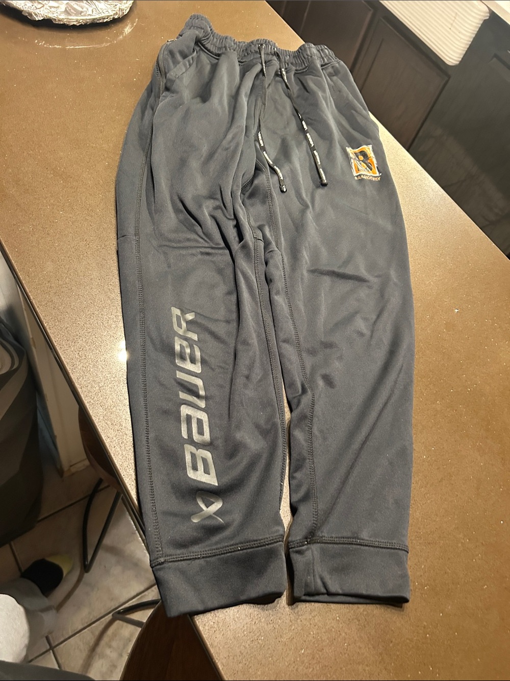 Bauer Men's Dark Gray Jogger Sweatpants with Logo